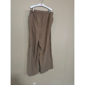 Isabel Maternity By Ingrid & Isabel Tan High Waist Wide Leg Pants Woman’s Size L